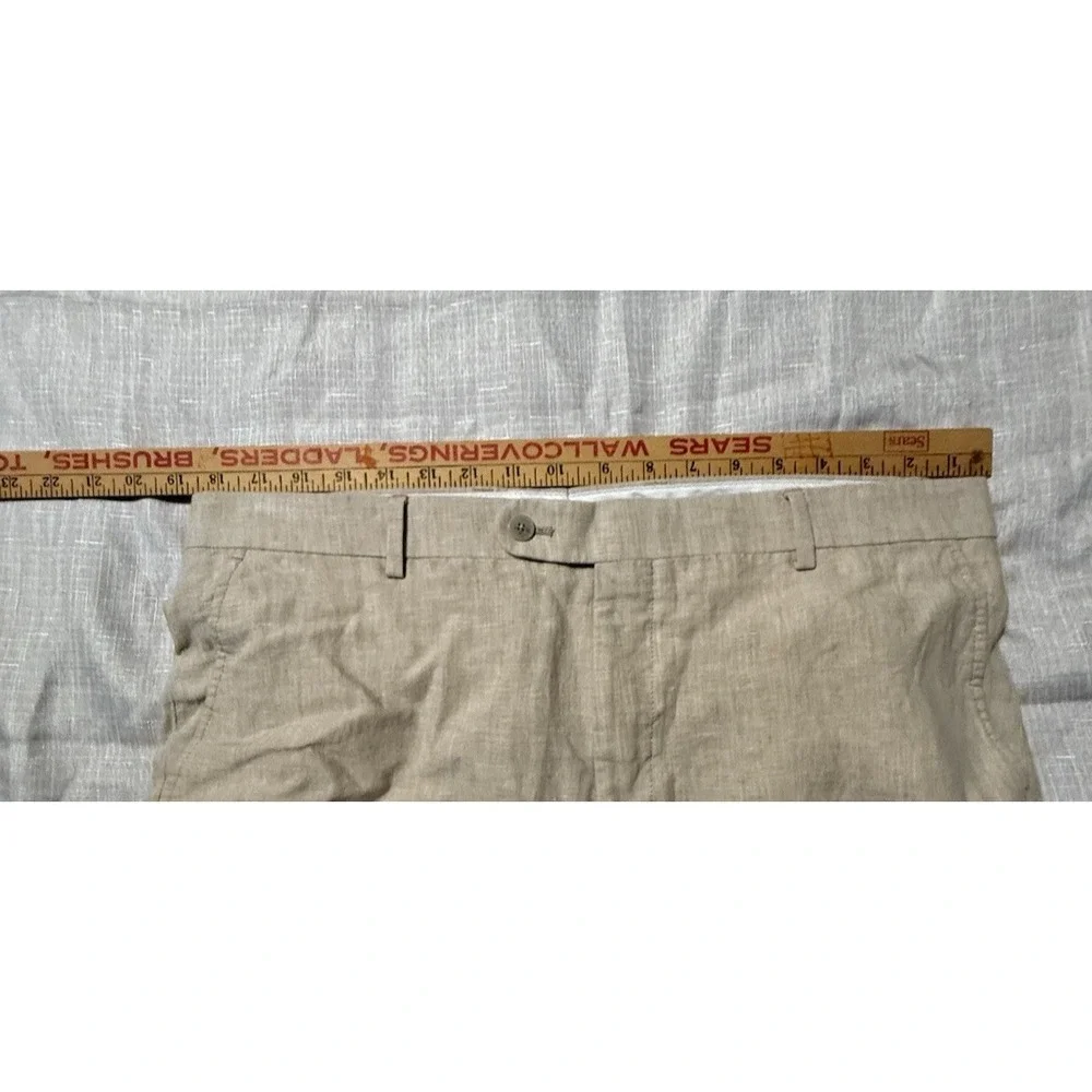 Joseph Abboud Heritage‎ Linen Dress Pants Mens 36 Khaki Italian
